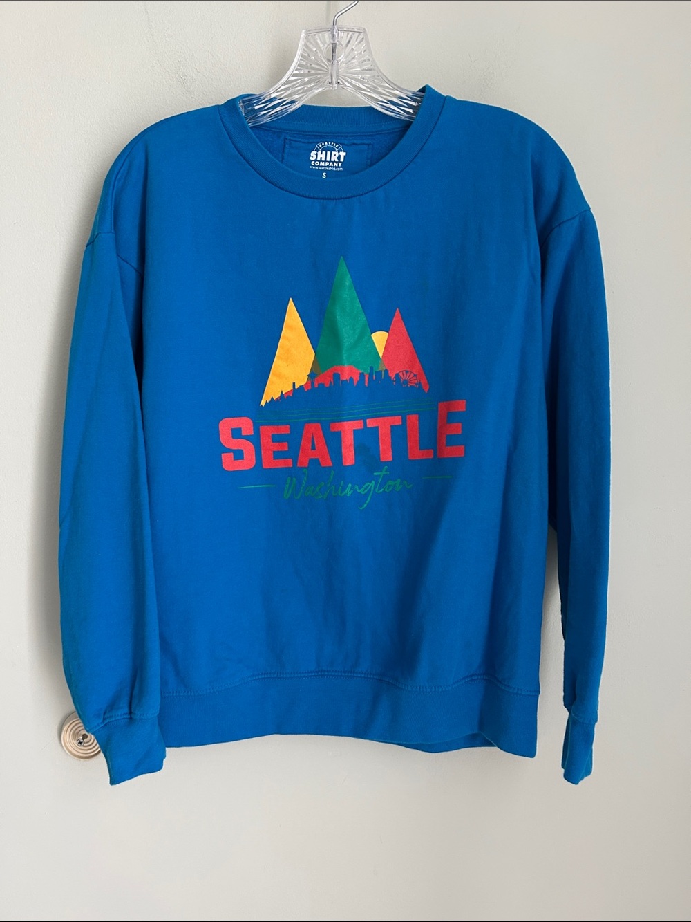 Seattle Graphic Crewneck Sweater - Blue